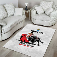 Personalized San Fermin Festival Area Rug Pamplona Bull Run - Wonder Print Shop