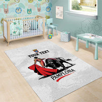Personalized San Fermin Festival Area Rug Pamplona Bull Run - Wonder Print Shop