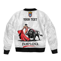 Personalized San Fermin Festival Bomber Jacket Pamplona Bull Run - Wonder Print Shop