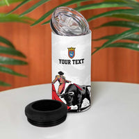 Personalized San Fermin Festival 4 in 1 Can Cooler Tumbler Pamplona Bull Run - Wonder Print Shop