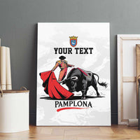 Personalized San Fermin Festival Canvas Wall Art Pamplona Bull Run - Wonder Print Shop