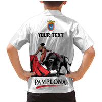 Personalized San Fermin Festival Family Matching Mermaid Dress and Hawaiian Shirt Pamplona Bull Run - Wonder Print Shop