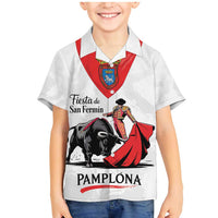 Personalized San Fermin Festival Family Matching Mermaid Dress and Hawaiian Shirt Pamplona Bull Run - Wonder Print Shop