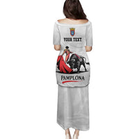 Personalized San Fermin Festival Family Matching Puletasi and Hawaiian Shirt Pamplona Bull Run - Wonder Print Shop