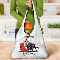 Personalized San Fermin Festival Grocery Bag Pamplona Bull Run - Wonder Print Shop