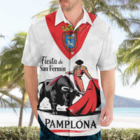 Personalized San Fermin Festival Hawaiian Shirt Pamplona Bull Run - Wonder Print Shop