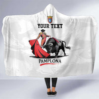 Personalized San Fermin Festival Hooded Blanket Pamplona Bull Run - Wonder Print Shop