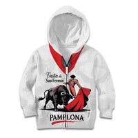 Personalized San Fermin Festival Kid Hoodie Pamplona Bull Run - Wonder Print Shop