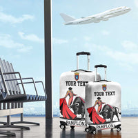 Personalized San Fermin Festival Luggage Cover Pamplona Bull Run - Wonder Print Shop