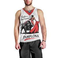 Personalized San Fermin Festival Men Tank Top Pamplona Bull Run - Wonder Print Shop