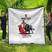 Personalized San Fermin Festival Quilt Pamplona Bull Run - Wonder Print Shop