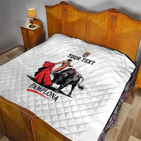 Personalized San Fermin Festival Quilt Pamplona Bull Run - Wonder Print Shop