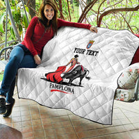 Personalized San Fermin Festival Quilt Pamplona Bull Run - Wonder Print Shop