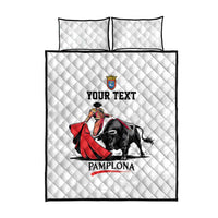 Personalized San Fermin Festival Quilt Bed Set Pamplona Bull Run - Wonder Print Shop