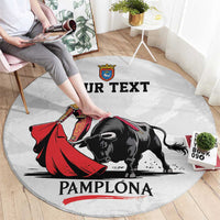 Personalized San Fermin Festival Round Carpet Pamplona Bull Run - Wonder Print Shop
