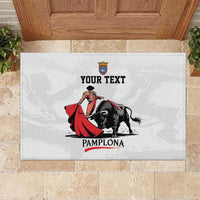 Personalized San Fermin Festival Rubber Doormat Pamplona Bull Run - Wonder Print Shop