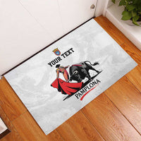 Personalized San Fermin Festival Rubber Doormat Pamplona Bull Run - Wonder Print Shop
