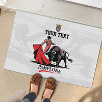 Personalized San Fermin Festival Rubber Doormat Pamplona Bull Run - Wonder Print Shop