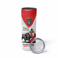 Personalized San Fermin Festival Skinny Tumbler Pamplona Bull Run - Wonder Print Shop