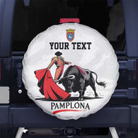 Personalized San Fermin Festival Spare Tire Cover Pamplona Bull Run - Wonder Print Shop