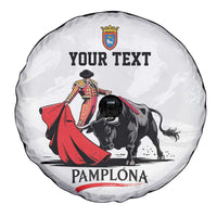 Personalized San Fermin Festival Spare Tire Cover Pamplona Bull Run - Wonder Print Shop