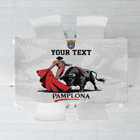 Personalized San Fermin Festival Tablecloth Pamplona Bull Run - Wonder Print Shop