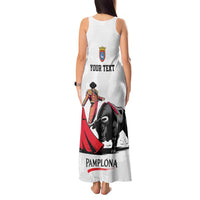 Personalized San Fermin Festival Tank Maxi Dress Pamplona Bull Run - Wonder Print Shop