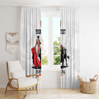 Personalized San Fermin Festival Window Curtain Pamplona Bull Run - Wonder Print Shop