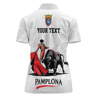 Personalized San Fermin Festival Women Polo Shirt Pamplona Bull Run - Wonder Print Shop