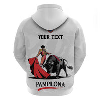 Personalized San Fermin Festival Zip Hoodie Pamplona Bull Run - Wonder Print Shop