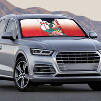 Personalized Italy Sardinia Auto Sun Shade Lapwing With Map - Wonder Print Shop