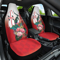 Personalized Italy Sardinia Car Seat Cover Lapwing With Map - Wonder Print Shop