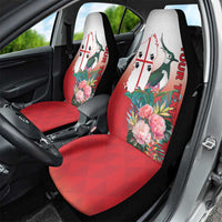 Personalized Italy Sardinia Car Seat Cover Lapwing With Map - Wonder Print Shop