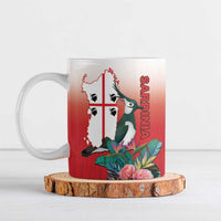 Personalized Italy Sardinia Ceramic Mug Lapwing With Map - Wonder Print Shop