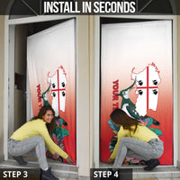 Personalized Italy Sardinia Door Cover Lapwing With Map - Wonder Print Shop