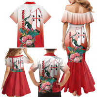 Personalized Italy Sardinia Family Matching Mermaid Dress and Hawaiian Shirt Lapwing With Map - Wonder Print Shop