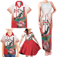 Personalized Italy Sardinia Family Matching Tank Maxi Dress and Hawaiian Shirt Lapwing With Map - Wonder Print Shop