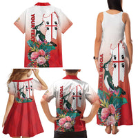 Personalized Italy Sardinia Family Matching Tank Maxi Dress and Hawaiian Shirt Lapwing With Map - Wonder Print Shop