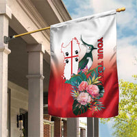 Personalized Italy Sardinia Garden Flag Lapwing With Map - Wonder Print Shop