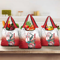 Personalized Italy Sardinia Grocery Bag Lapwing With Map - Wonder Print Shop