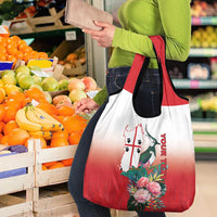 Personalized Italy Sardinia Grocery Bag Lapwing With Map - Wonder Print Shop