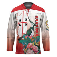 Personalized Italy Sardinia Hockey Jersey Lapwing With Map - Wonder Print Shop