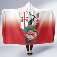 Personalized Italy Sardinia Hooded Blanket Lapwing With Map - Wonder Print Shop