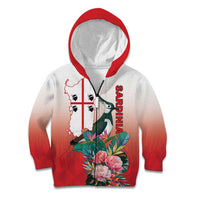 Personalized Italy Sardinia Kid Hoodie Lapwing With Map - Wonder Print Shop