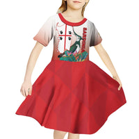 Personalized Italy Sardinia Kid Short Sleeve Dress Lapwing With Map - Wonder Print Shop
