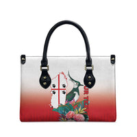 Personalized Italy Sardinia Leather Bag Lapwing With Map - Wonder Print Shop