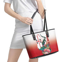 Personalized Italy Sardinia Leather Tote Bag Lapwing With Map - Wonder Print Shop
