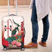 Personalized Italy Sardinia Luggage Cover Lapwing With Map - Wonder Print Shop