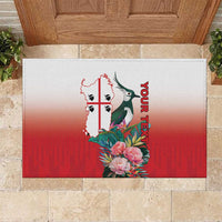 Personalized Italy Sardinia Rubber Doormat Lapwing With Map - Wonder Print Shop