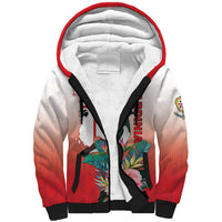 Personalized Italy Sardinia Sherpa Hoodie Lapwing With Map - Wonder Print Shop